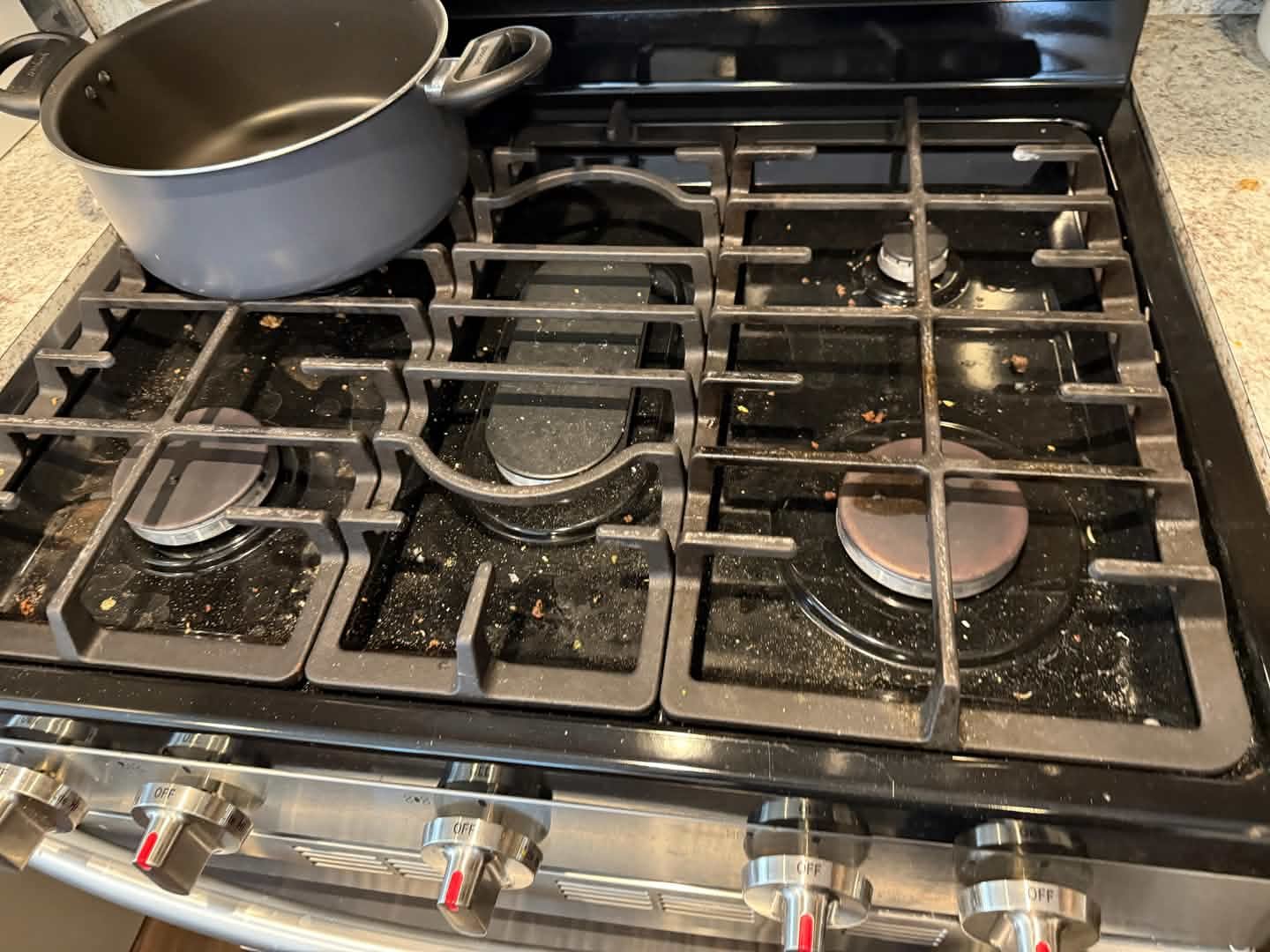 Before of Stovetop cleaning