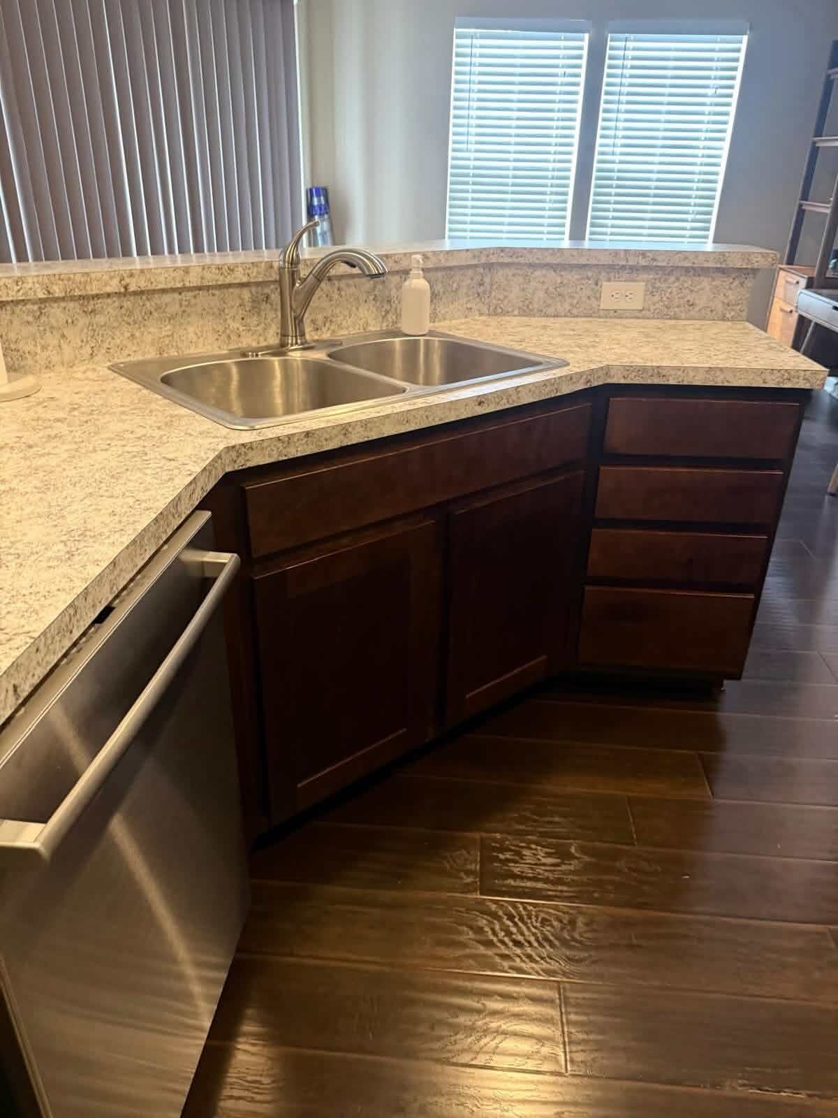 After of Kitchen counter & sink