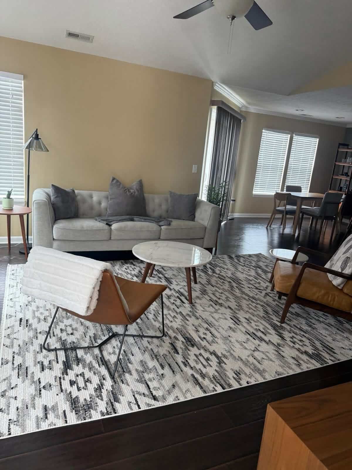 Clean living room from supplied photographs
