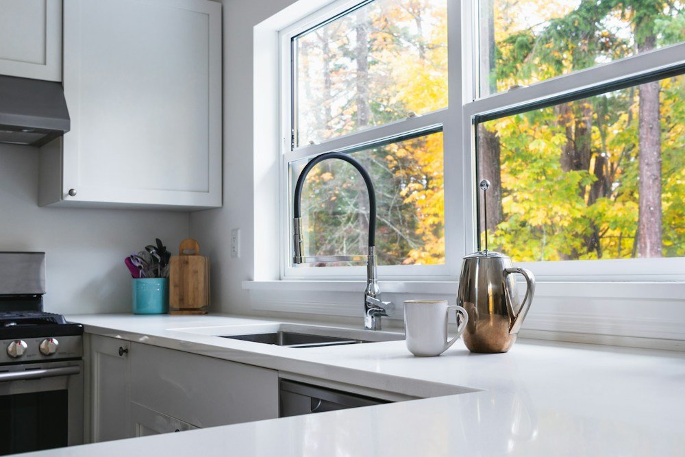 Bright kitchen, illustrative stock photography